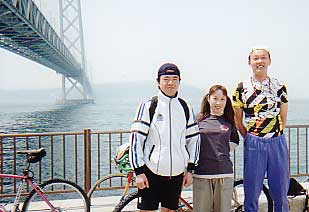 チームが結成されて初めて開催したサイクリングの写真(2000年4月)